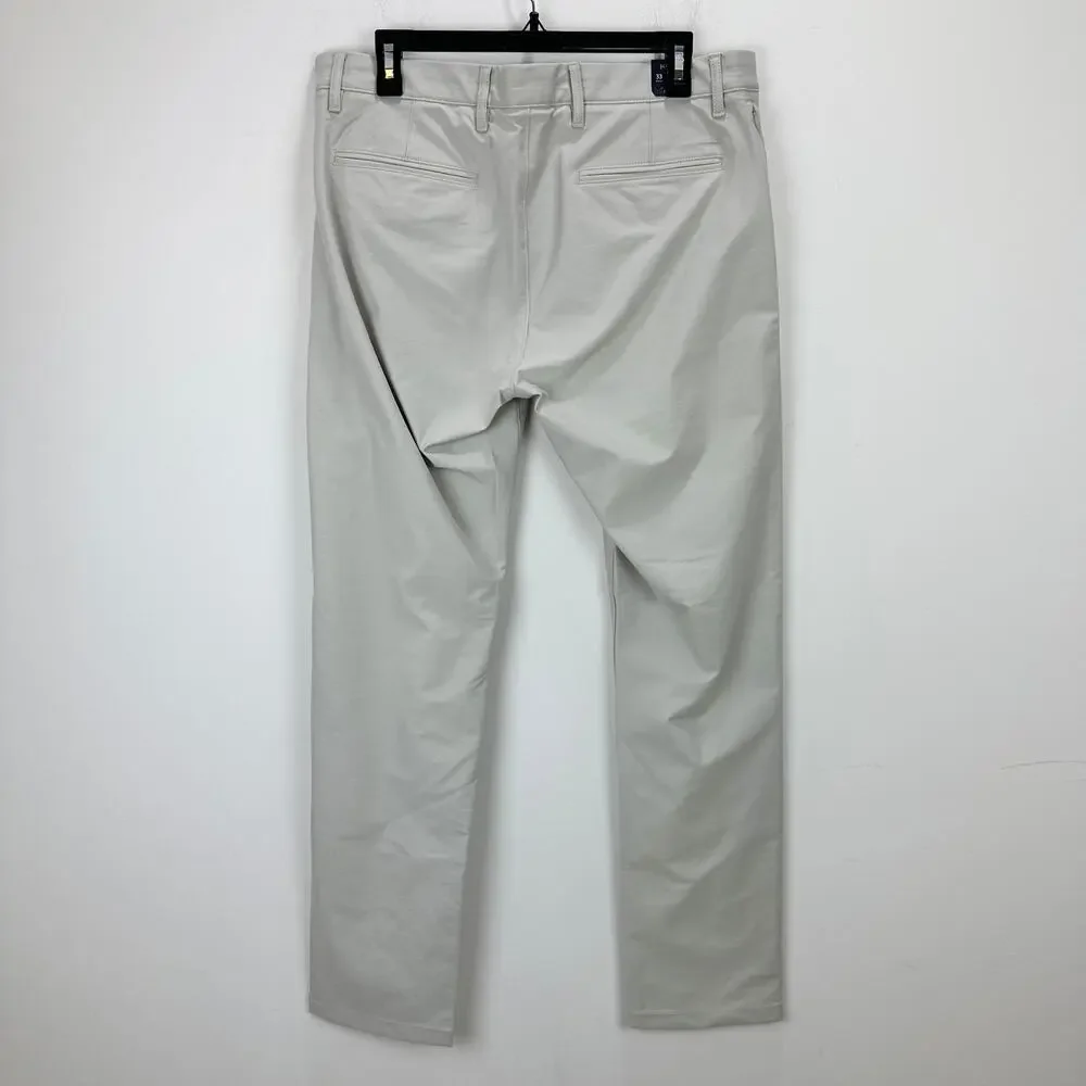 J.Crew 484 Slim Fit Tech Pant Ashen Taupe Cotton Blend Mens W 33 L 32 NWT